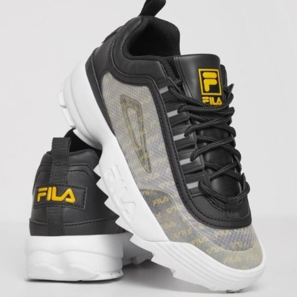 clear fila shoes
